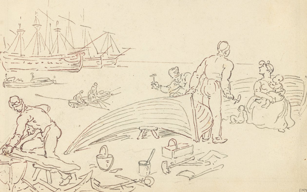 Albumzeichnung von Thomas Rowlandson