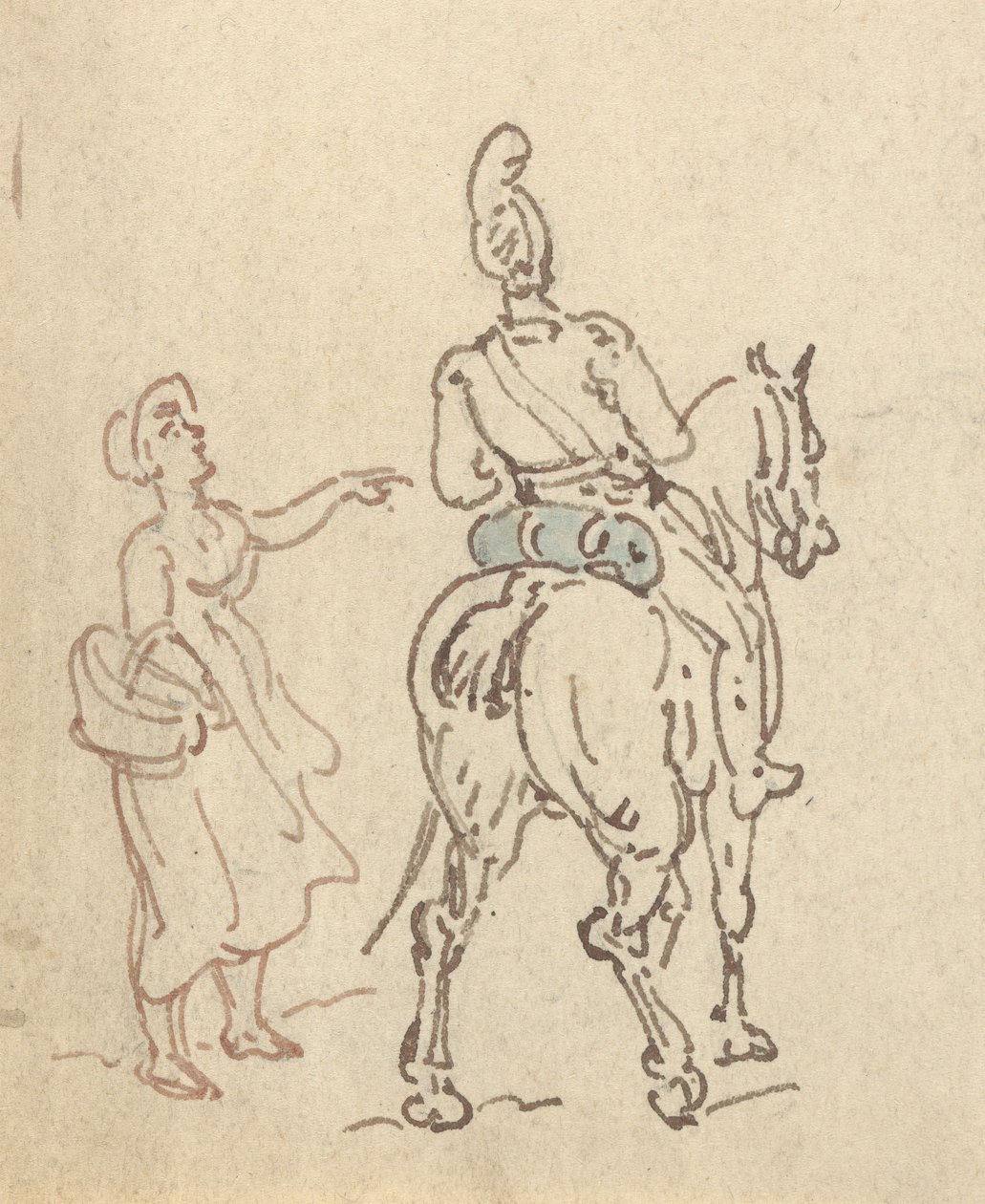 Albumzeichnung von Thomas Rowlandson