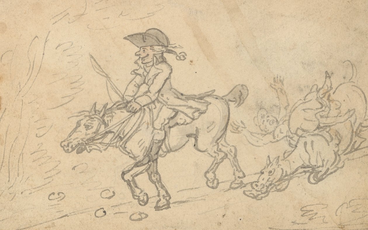 Albumzeichnung von Thomas Rowlandson