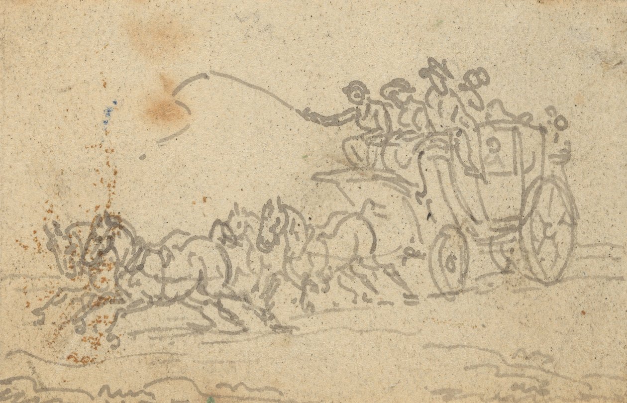 Albumzeichnung von Thomas Rowlandson