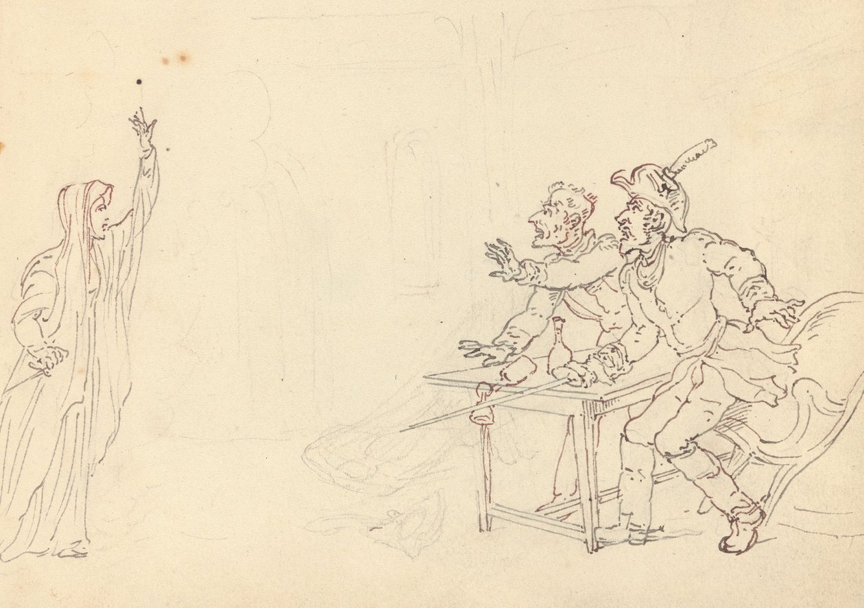 Albumzeichnung von Thomas Rowlandson