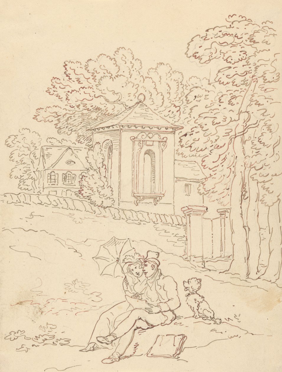 Albumzeichnung von Thomas Rowlandson