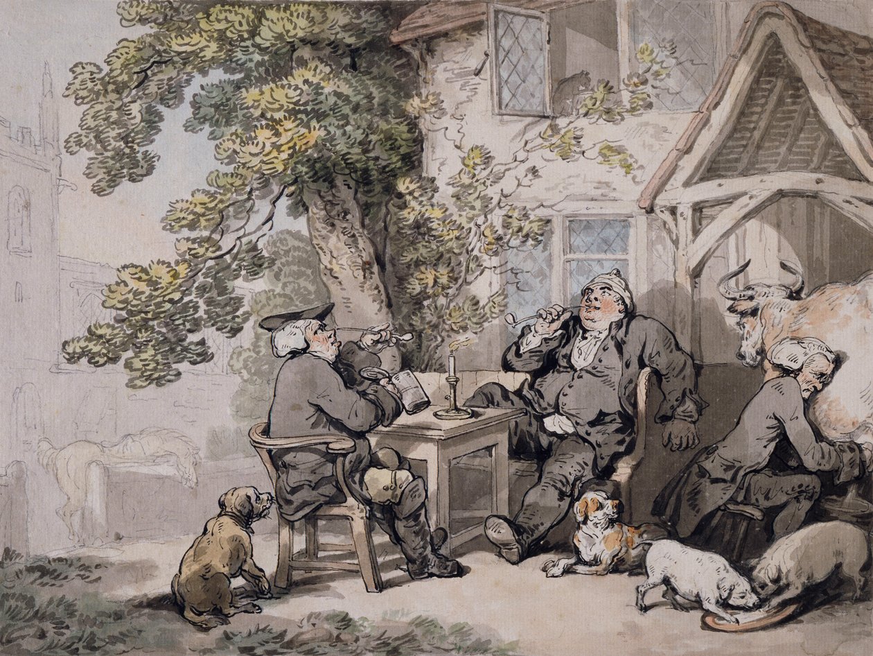 Politiker im Wirtshaus, ca. 1785-90 von Thomas Rowlandson