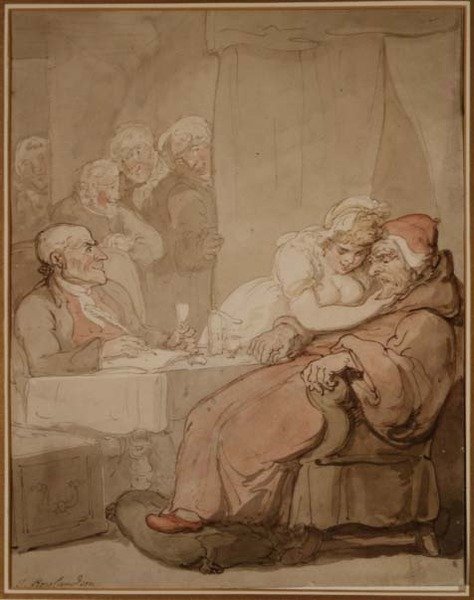 Ein Auge auf das Testament von Thomas Rowlandson