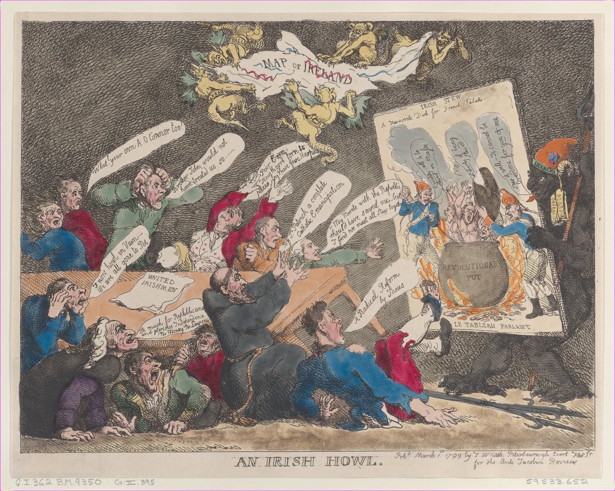 Ein irisches Heulen von Thomas Rowlandson