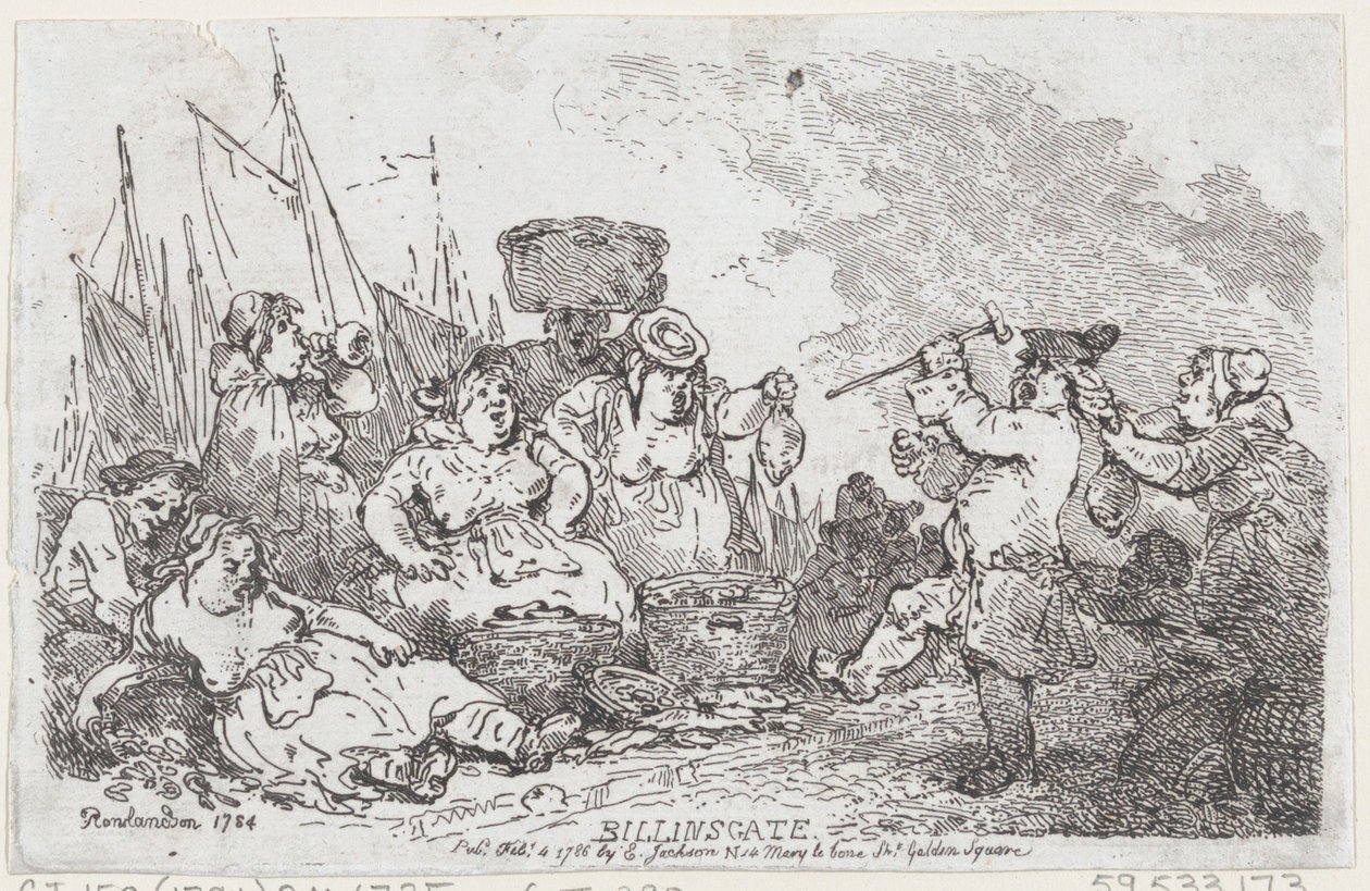Billingsgate, 4. Februar 1786 von Thomas Rowlandson