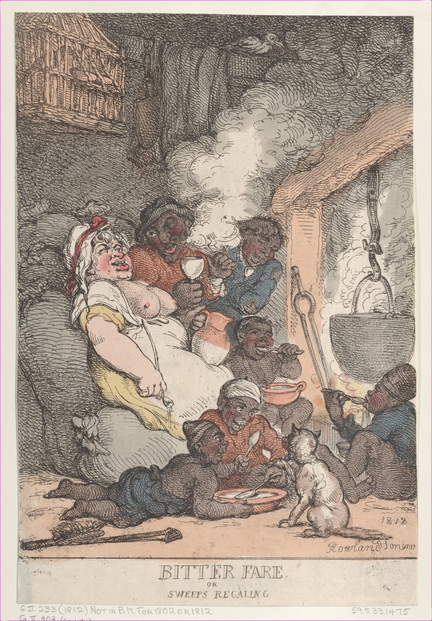 Bitteres Mahl oder Schornsteinfeger feiern, 1812 von Thomas Rowlandson