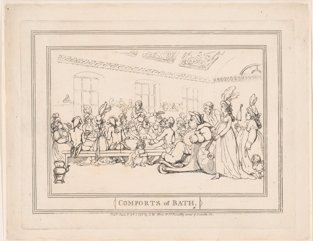 Komforts von Bath, Platte 11 von Thomas Rowlandson