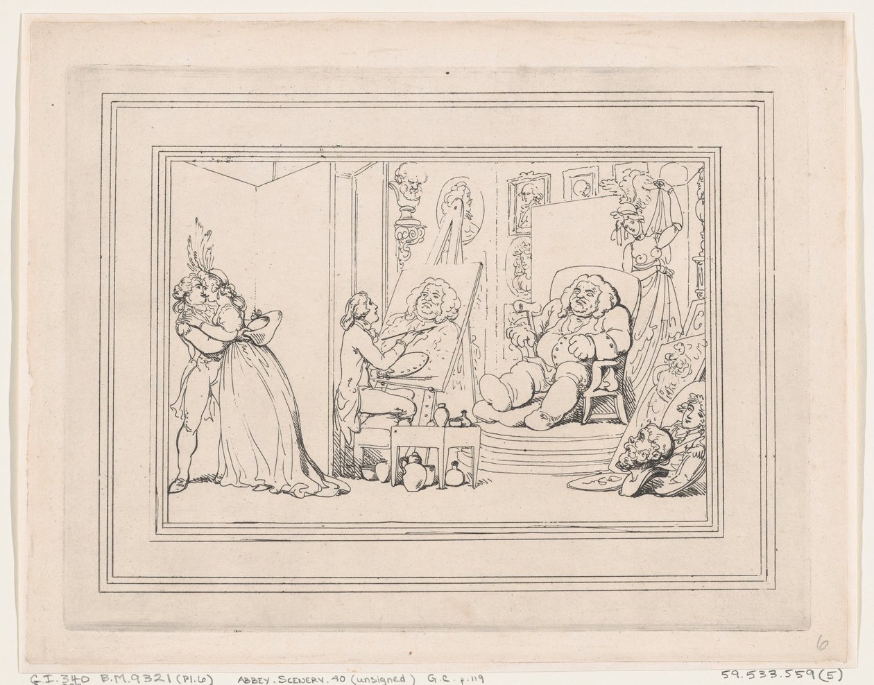 Komfort von Bath, Tafel 6, 6. Januar 1798 von Thomas Rowlandson