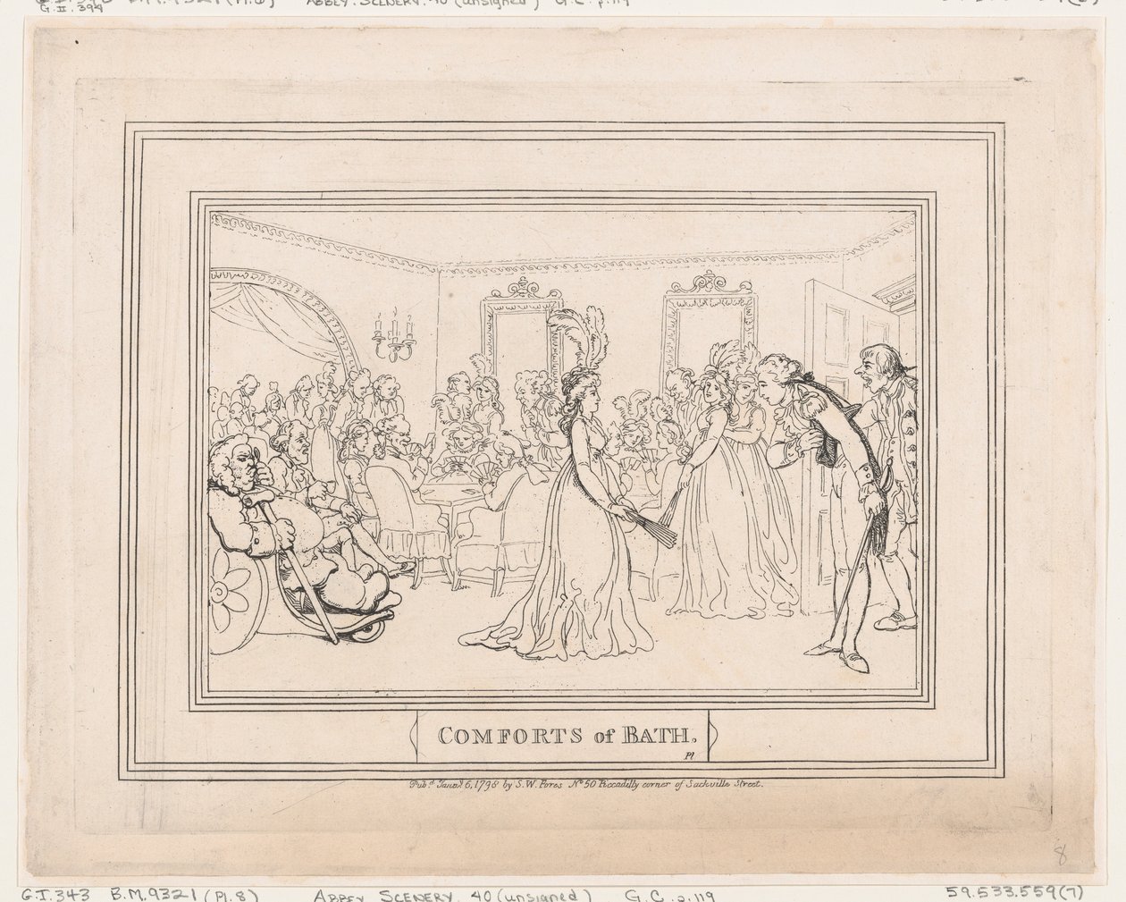 Annehmlichkeiten von Bath, Platte 8 von Thomas Rowlandson