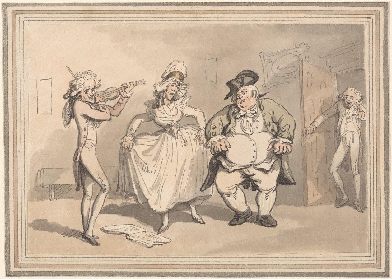 Komfort von Bath: Private Praxis vor dem Ball von Thomas Rowlandson