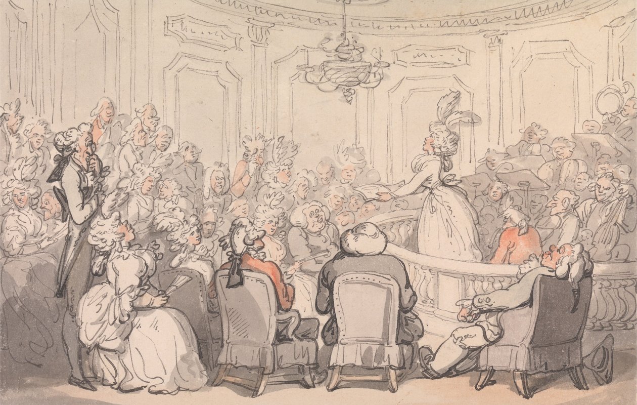 Annehmlichkeiten von Bath: Das Konzert von Thomas Rowlandson