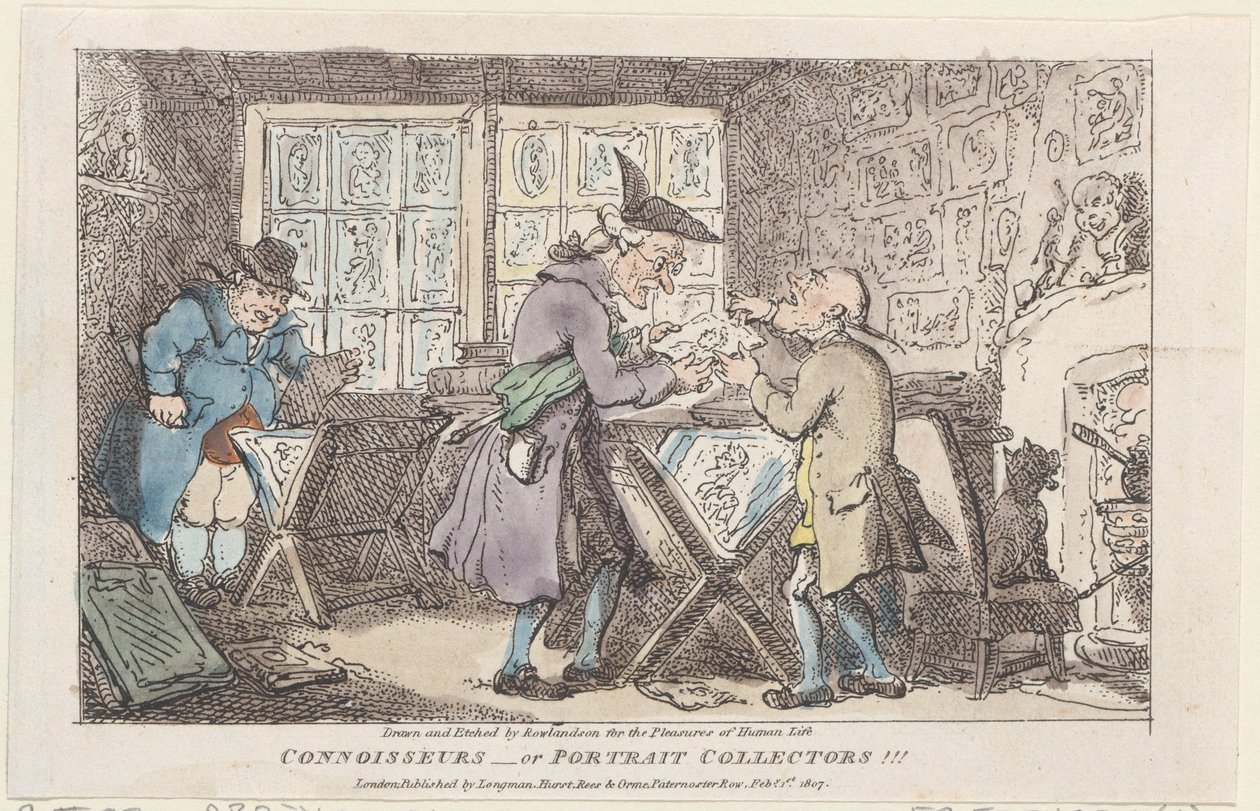 Porträt Sammler von Thomas Rowlandson