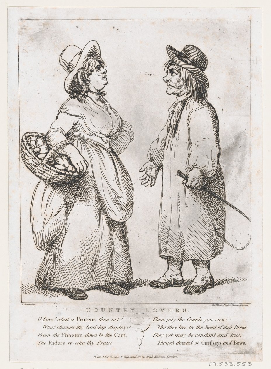 Landliebhaber, 15. März 1798 von Thomas Rowlandson