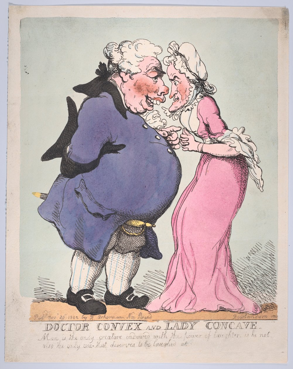Doktor Konvex und Lady Konkav, 20. November 1802 von Thomas Rowlandson