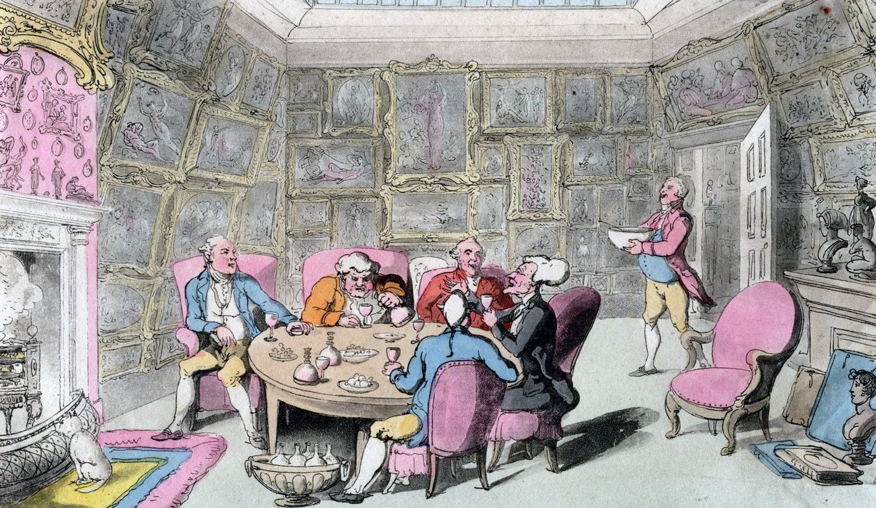 Doktor Syntax mit meinem Lord, frühes 19. Jahrhundert von Thomas Rowlandson