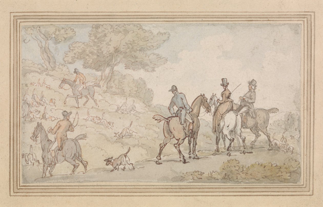 Zeichnungsumschlag von Thomas Rowlandson