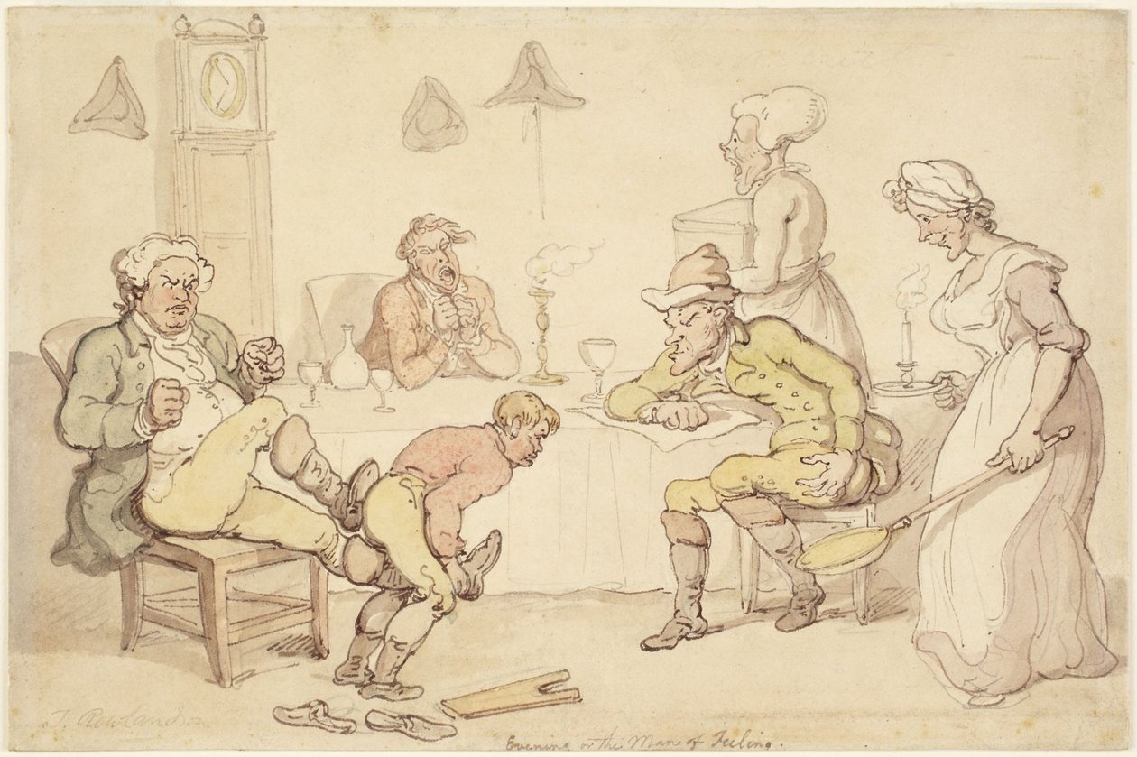 Abend oder Der Mann des Gefühls von Thomas Rowlandson