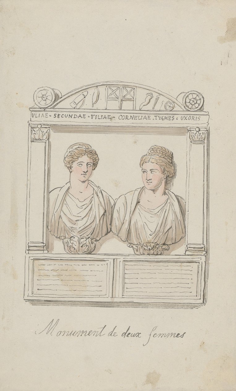 Grabaltar von Julia Secunda und Cornelia Tyché von Thomas Rowlandson