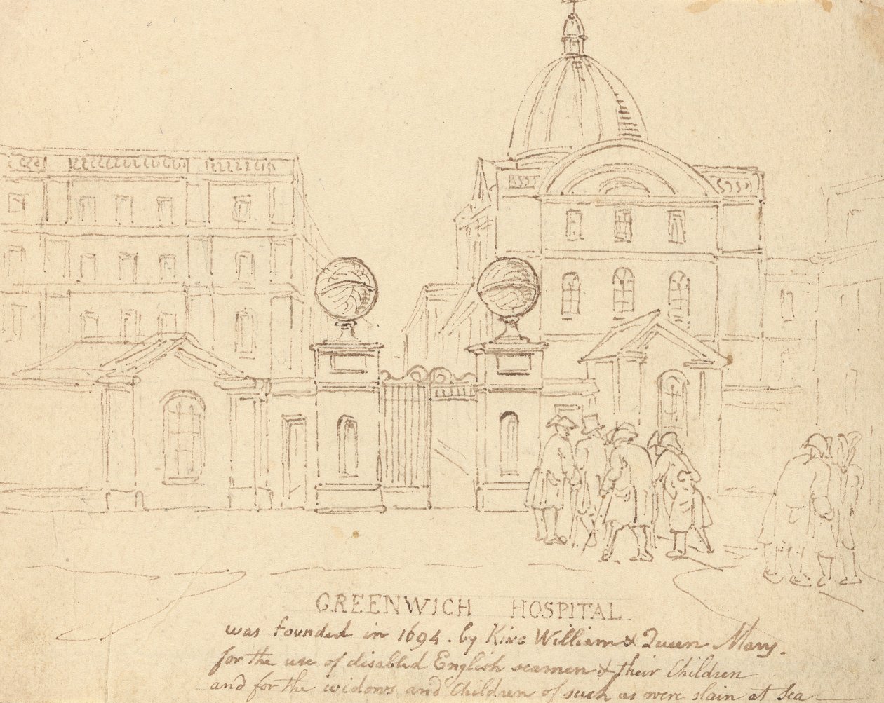 Greenwich Hospital von Thomas Rowlandson