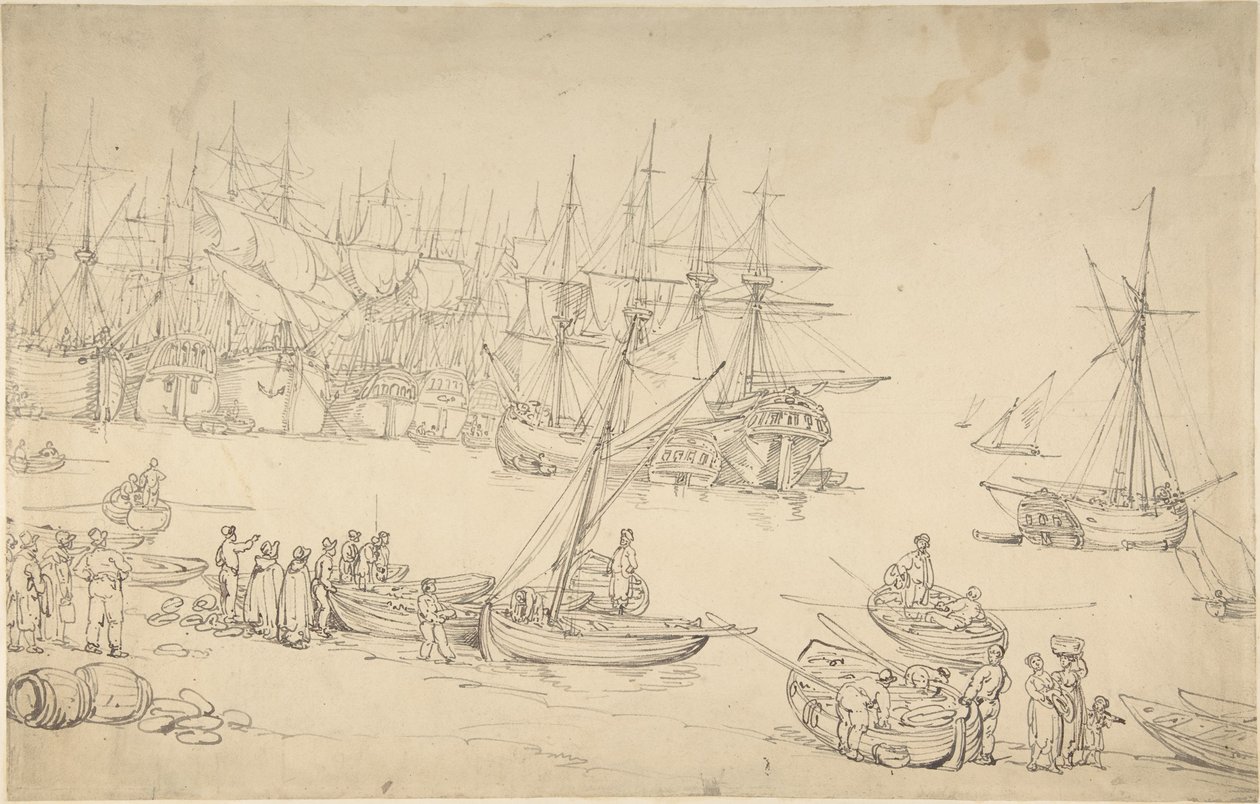 Hafenszene von Thomas Rowlandson