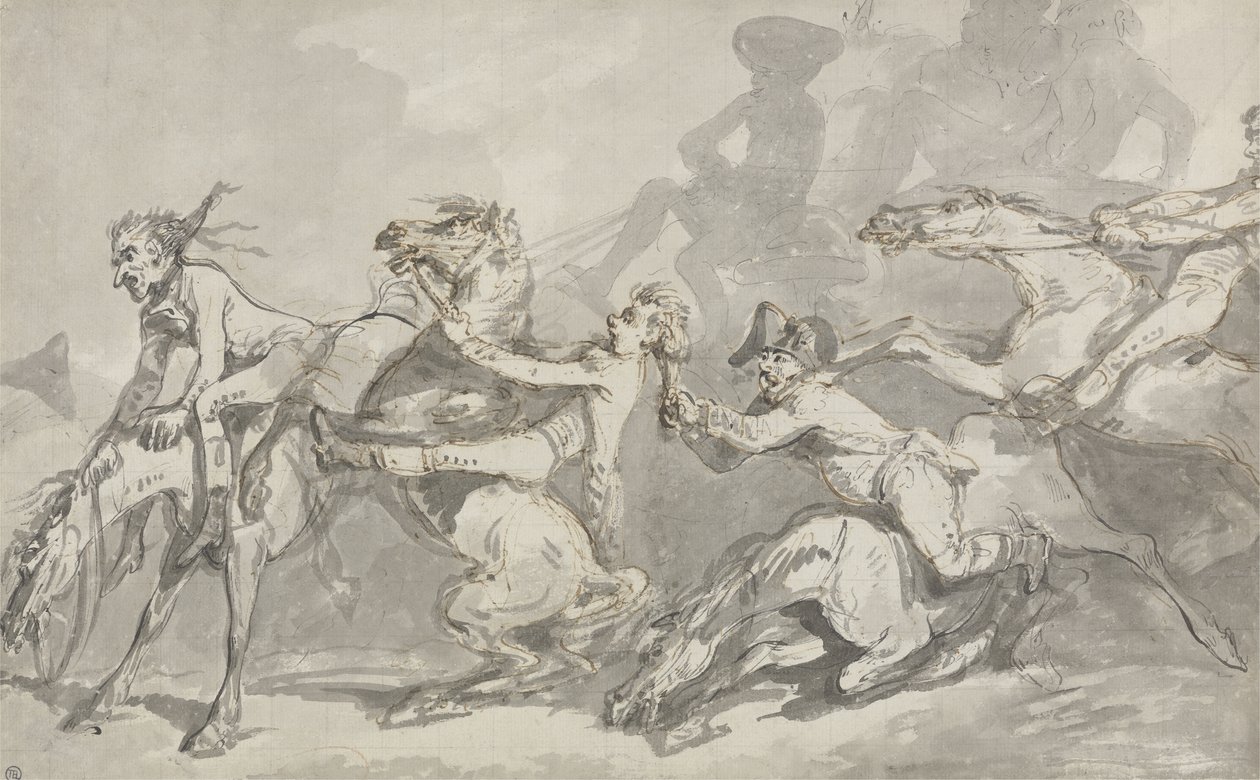 Reiter kollidieren von Thomas Rowlandson