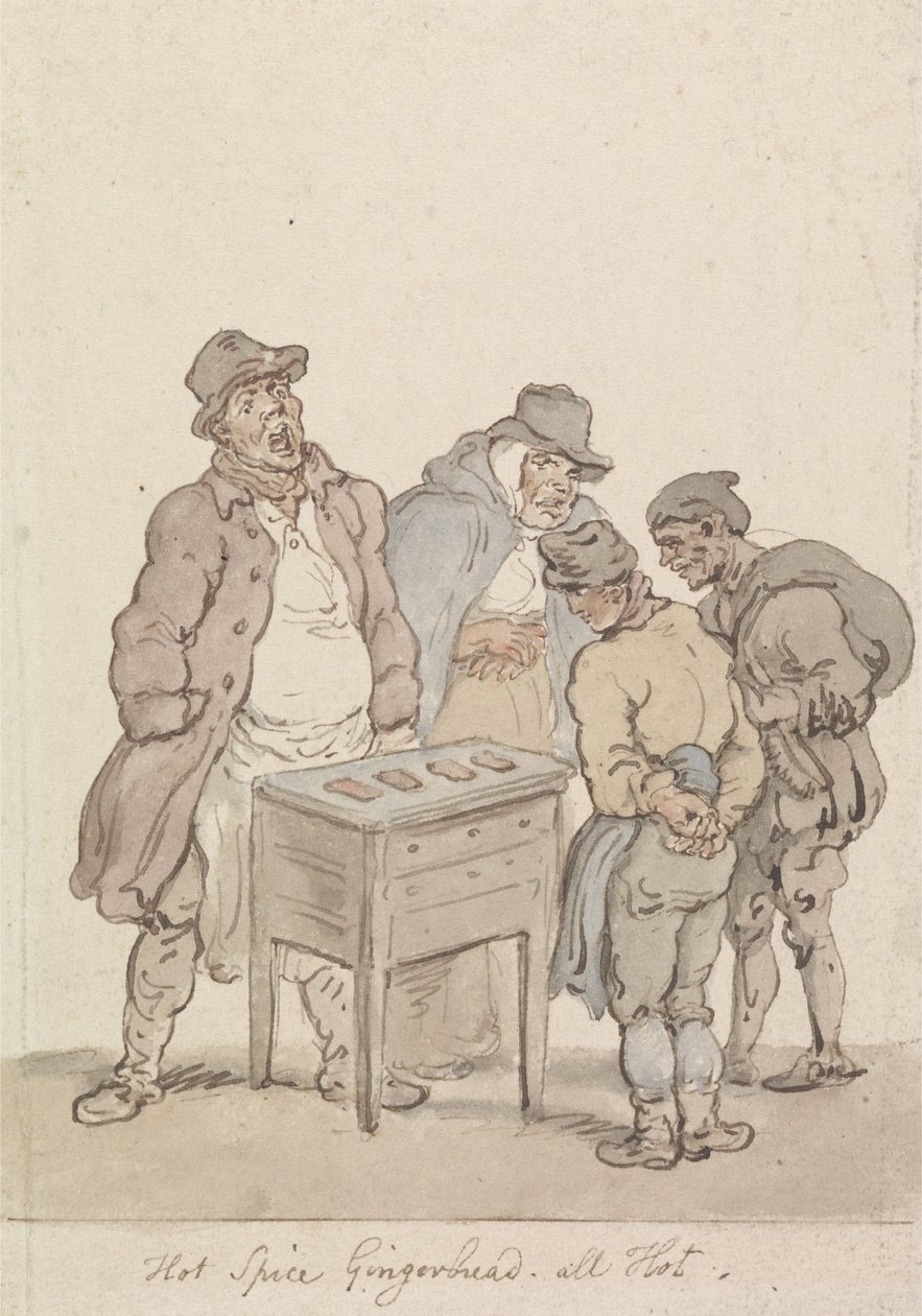 Heißes Gewürzlebkuchen, alles heiß von Thomas Rowlandson