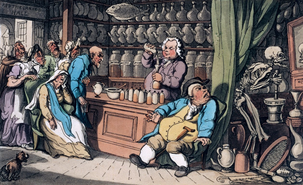 Ich habe eine geheime Kunst, jede Krankheit zu heilen von Thomas Rowlandson