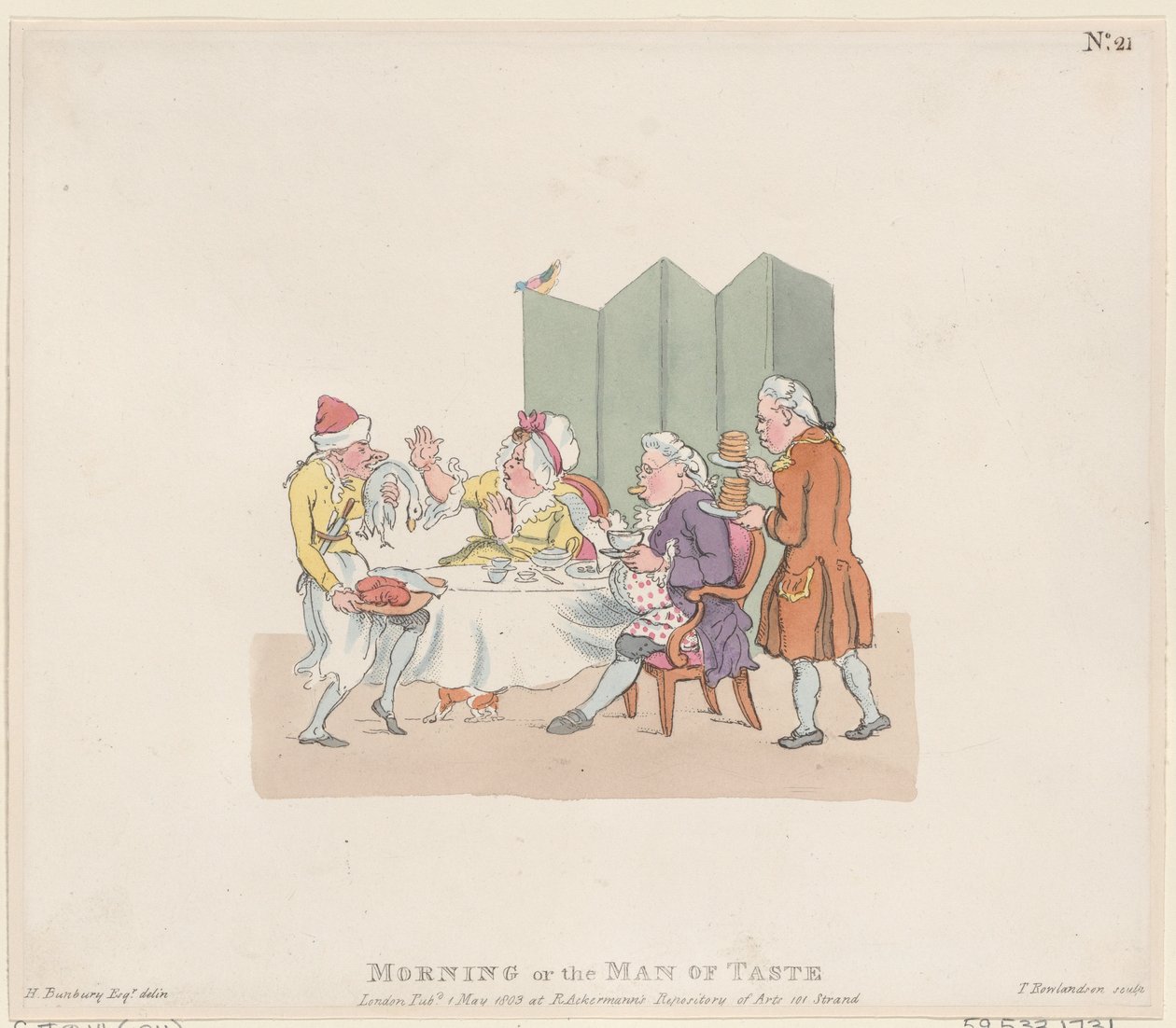 Morgen oder der Mann des Geschmacks, 1. Mai 1803 von Thomas Rowlandson