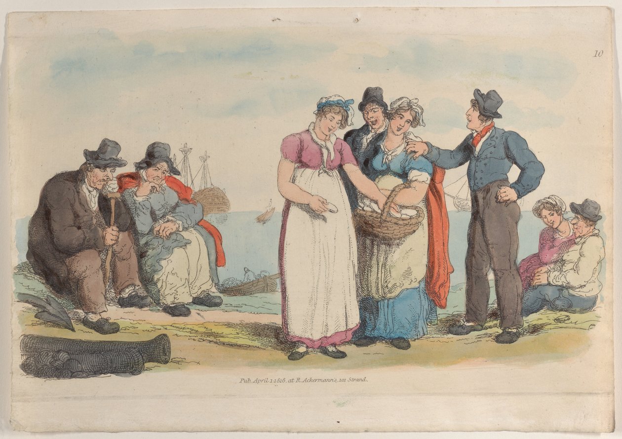 Tafel 10, aus World in Miniature von Thomas Rowlandson