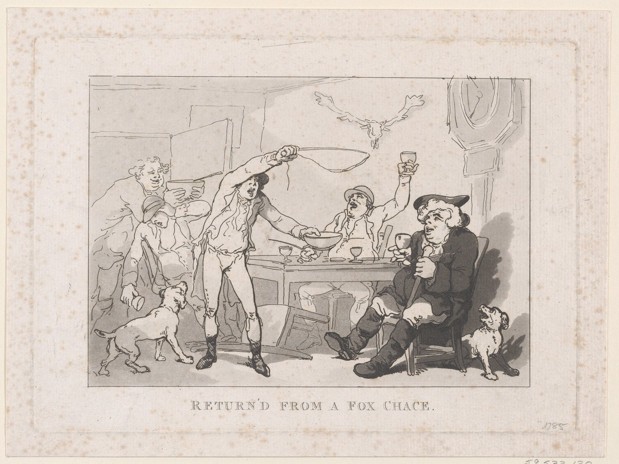 Zurück von einer Fuchsjagd von Thomas Rowlandson
