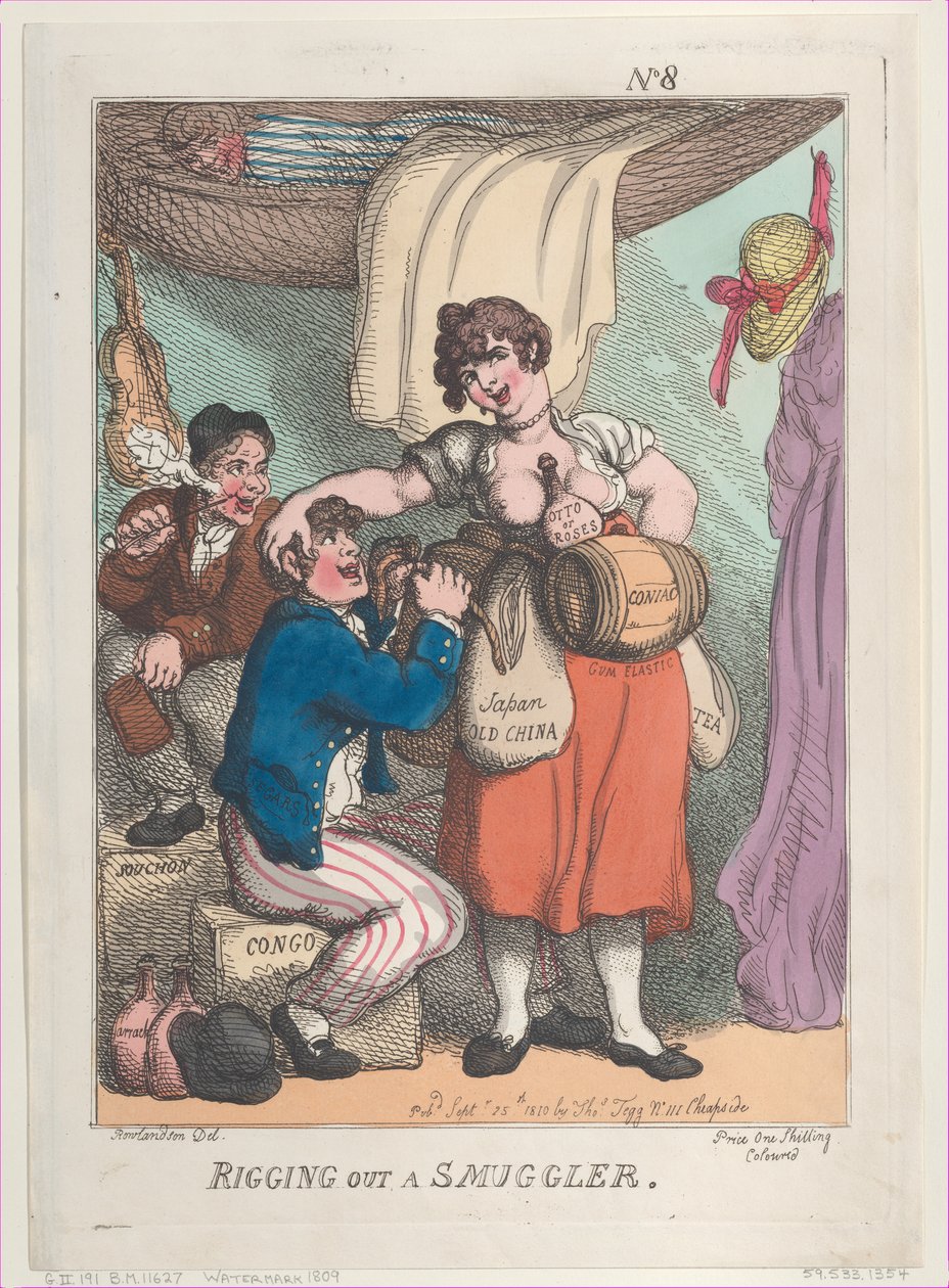 Ausrüstung eines Schmugglers von Thomas Rowlandson