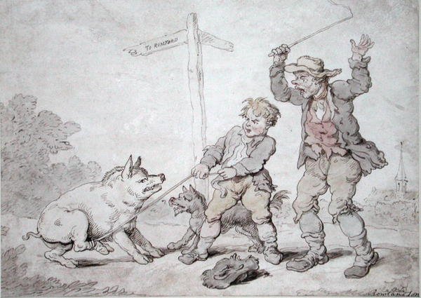 Rostiger Speck (Sturheit und Überredung) von Thomas Rowlandson