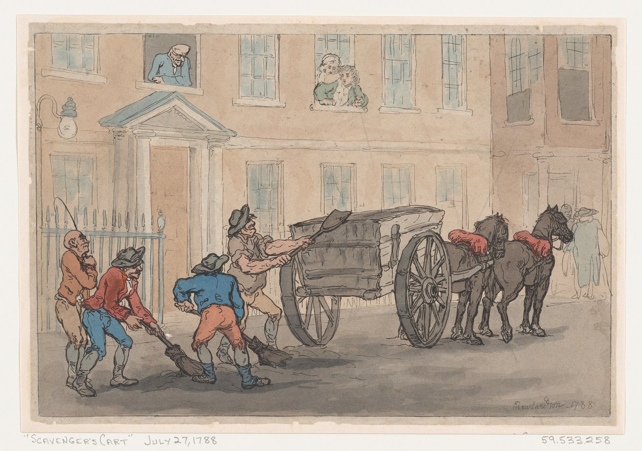 Müllkarren von Thomas Rowlandson