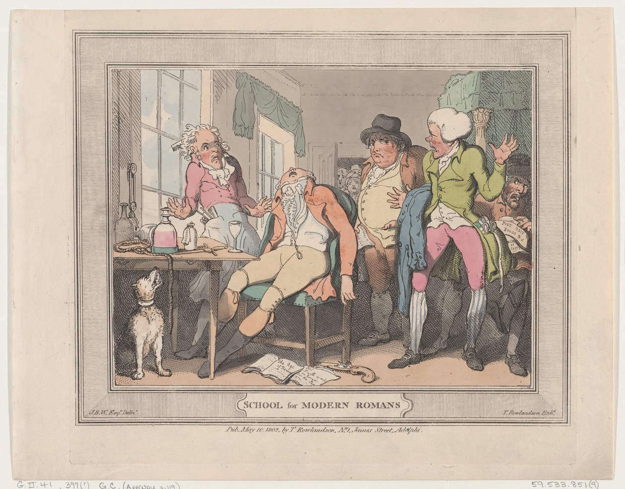Schule für moderne Römer von Thomas Rowlandson
