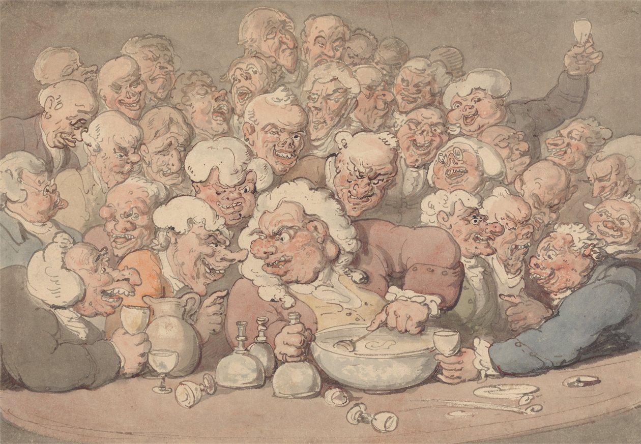 Punsch servieren von Thomas Rowlandson