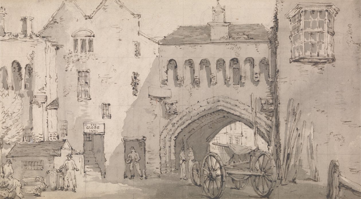 Southampton, das Watergate und Globe Inn von Thomas Rowlandson