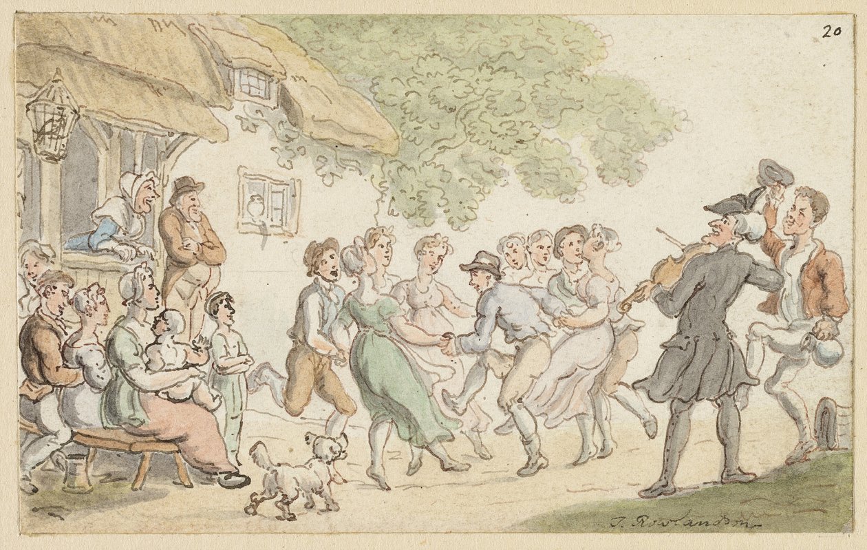 Studie für Dr. Syntax und ländliche Sportarten von Thomas Rowlandson