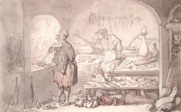 Der Alchemist von Thomas Rowlandson