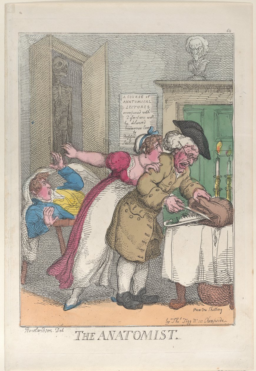 Der Anatom, 12. März 1811 von Thomas Rowlandson