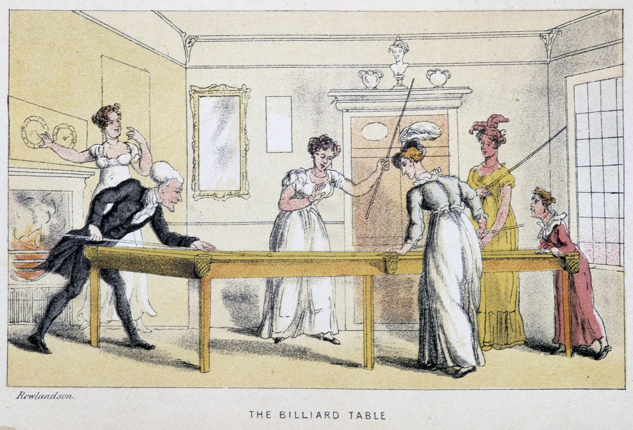 Der Billardtisch in „Doctor Syntax
