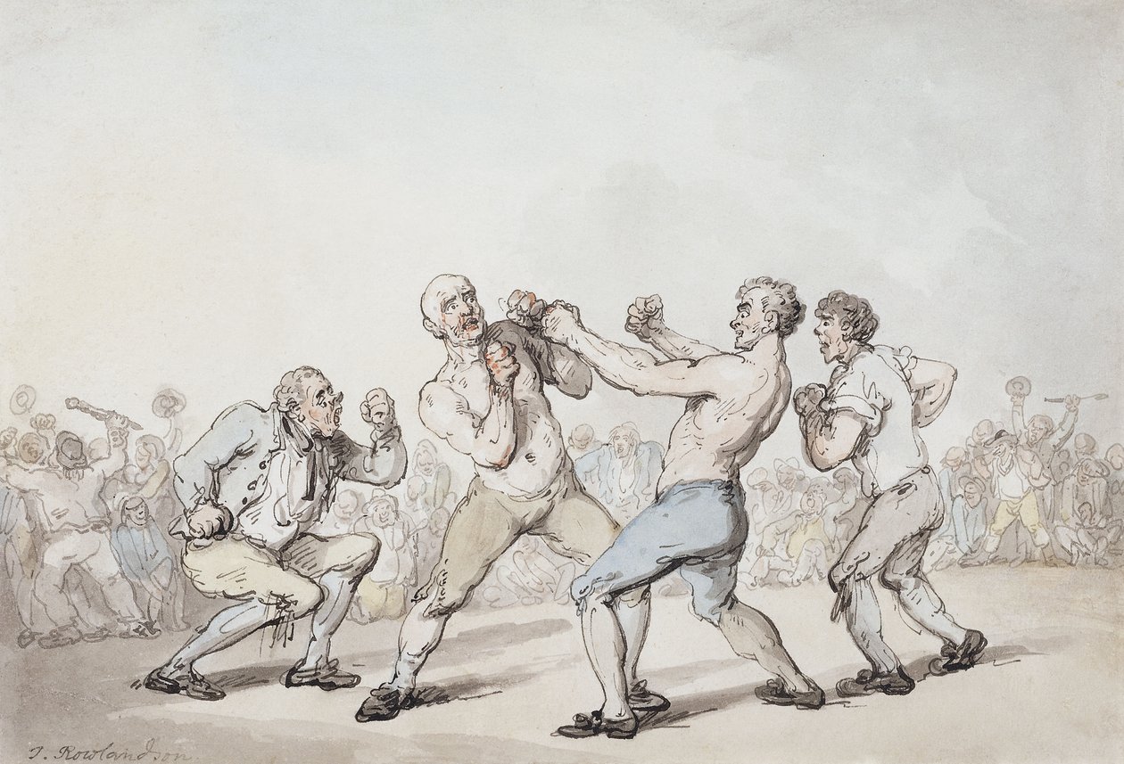 Der Boxkampf von Thomas Rowlandson
