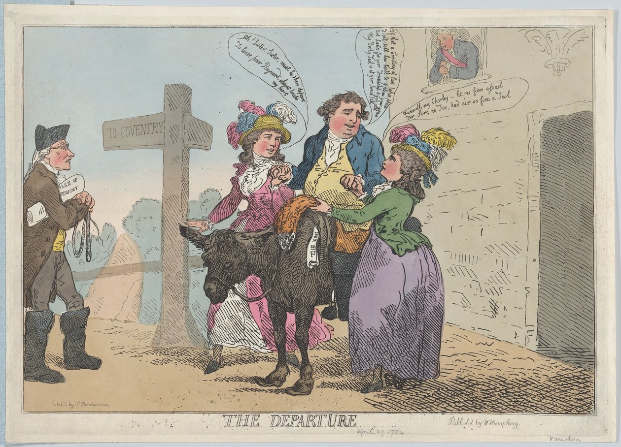 Die Abreise, 29. April 1784 von Thomas Rowlandson