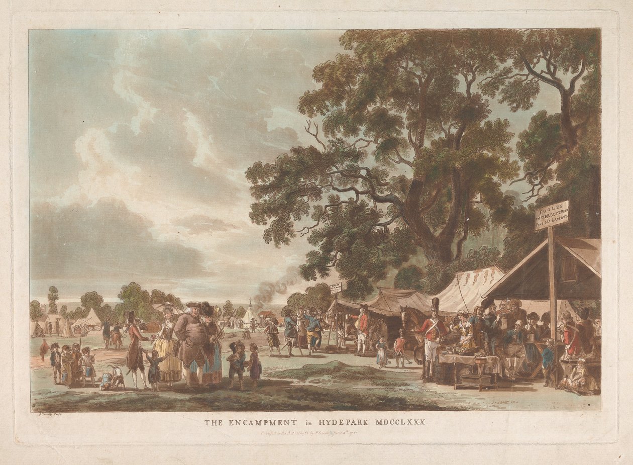 Das Lager im Hyde Park von Thomas Rowlandson