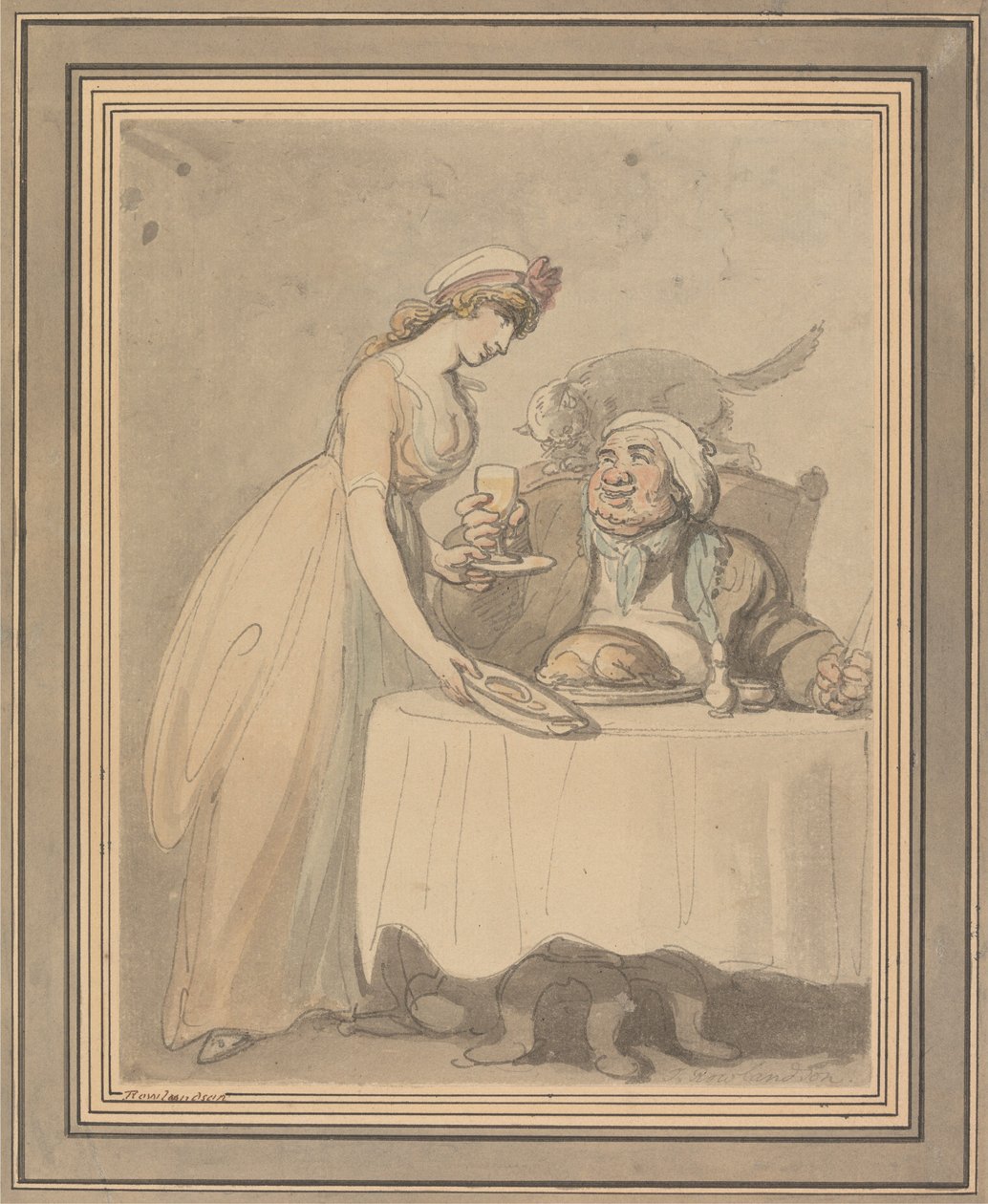 Der Feinschmecker von Thomas Rowlandson