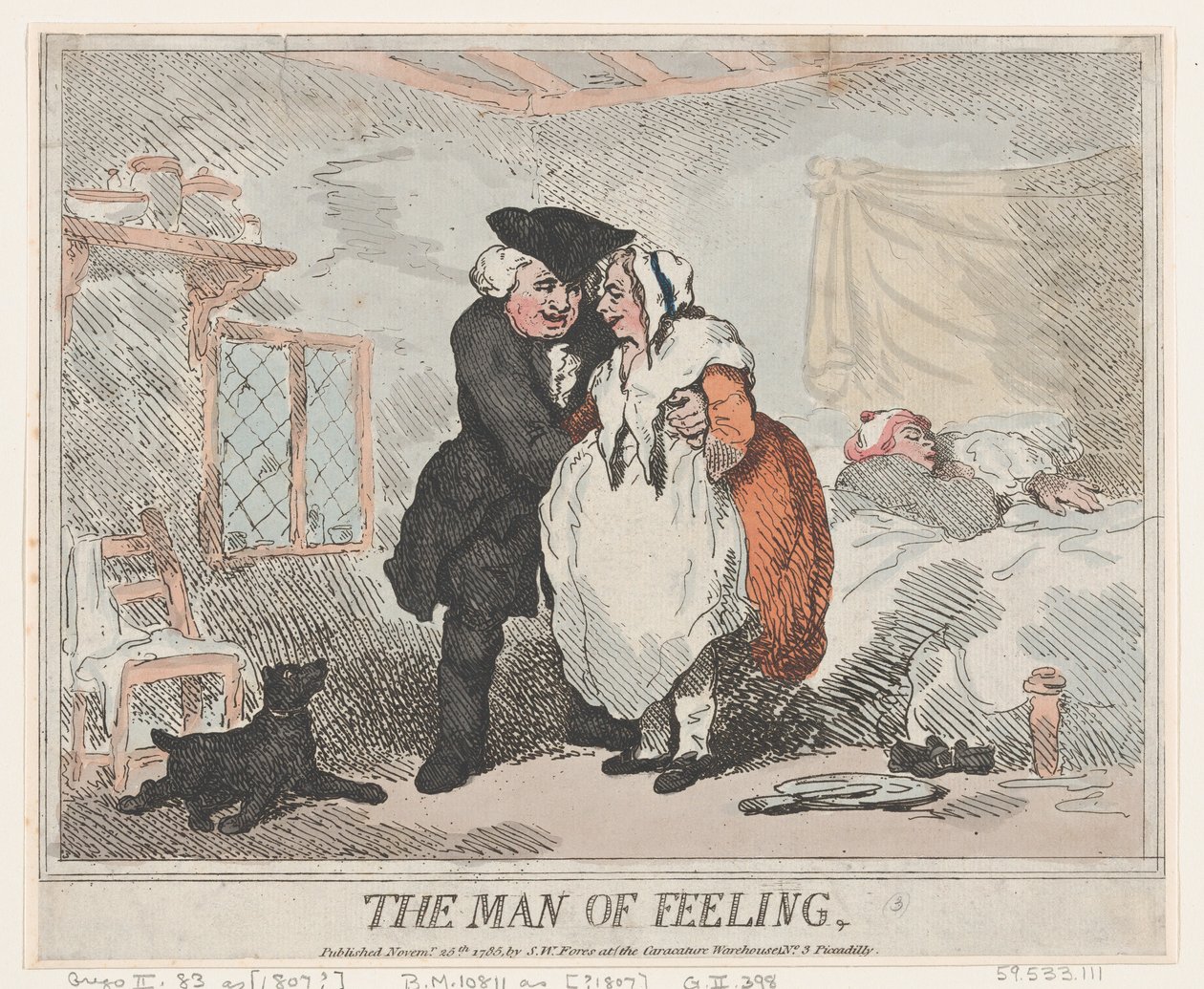 Der Mann des Gefühls von Thomas Rowlandson