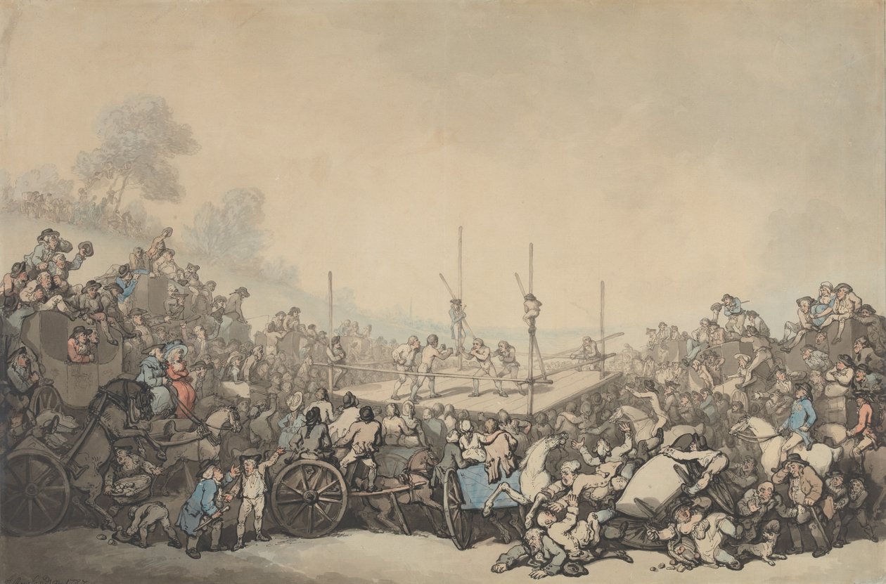 Der Preisboxkampf von Thomas Rowlandson