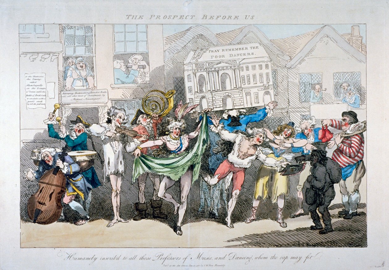 Die Aussicht vor uns, 1791 von Thomas Rowlandson
