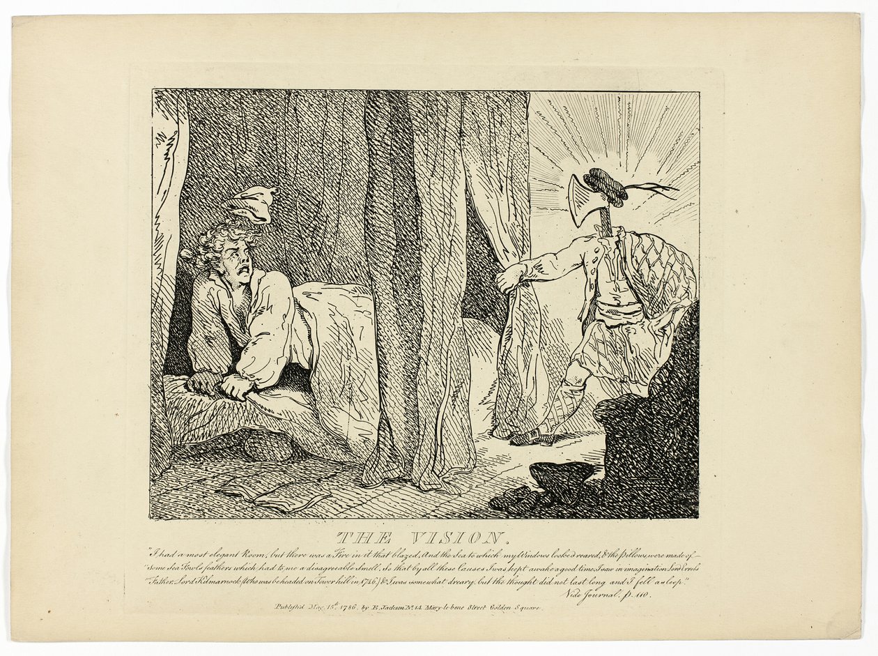 Die Vision, aus Boswells Reise durch die Hebriden von Thomas Rowlandson