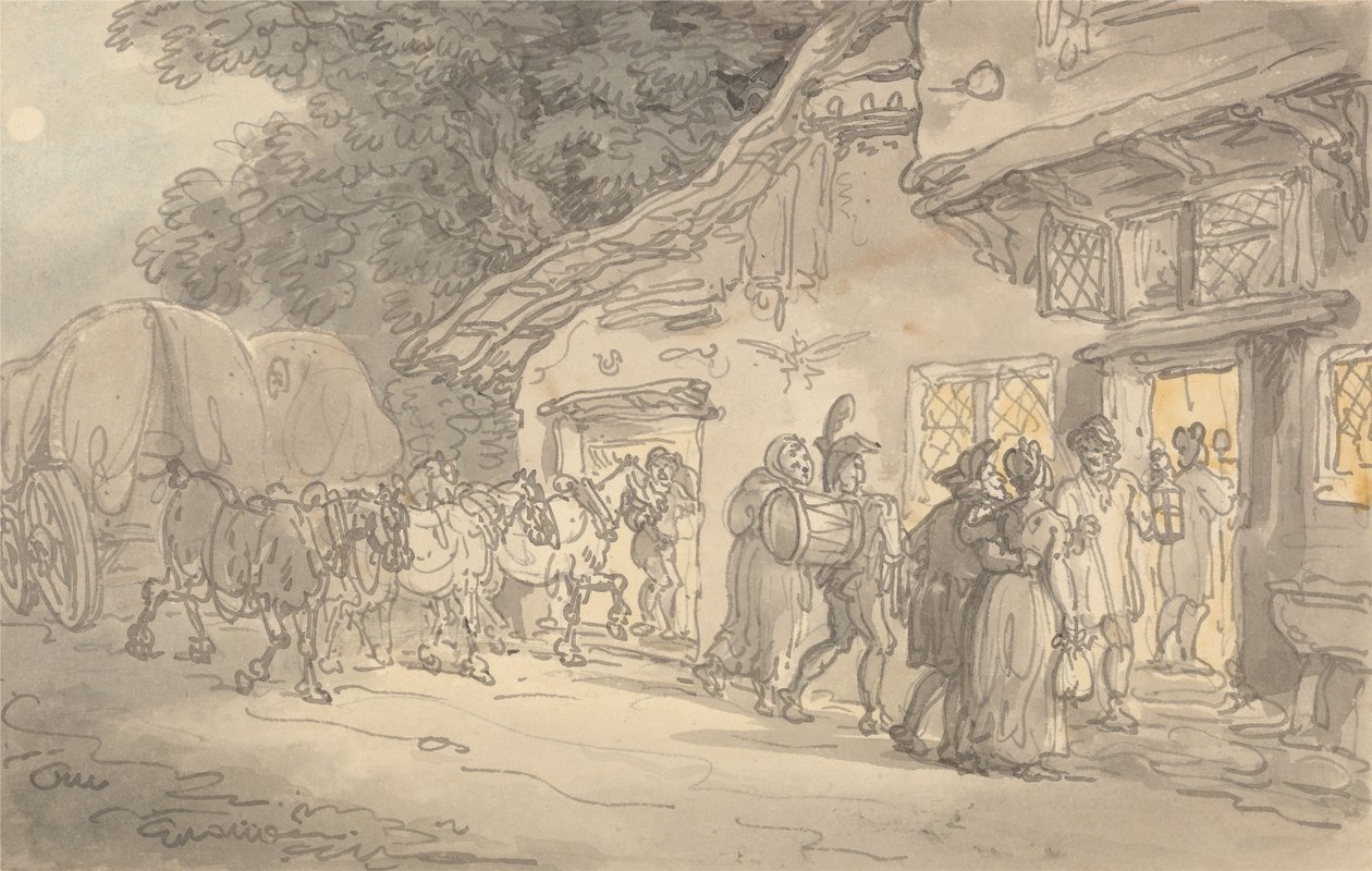 Die Rast des Fuhrmanns von Thomas Rowlandson